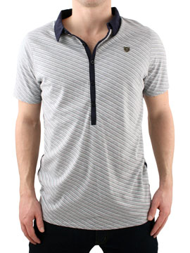 Grey Corner Polo Shirt