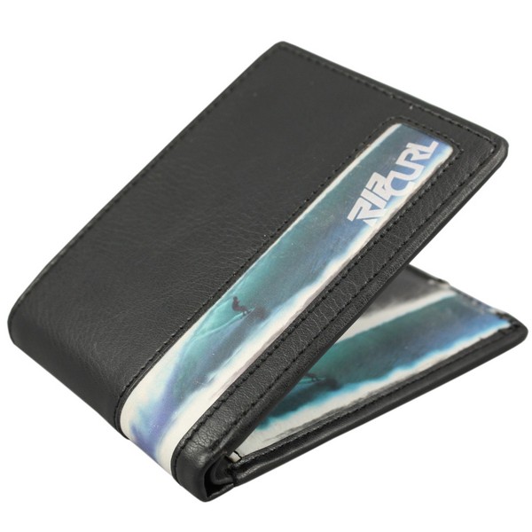 Black Line-up Wallet by