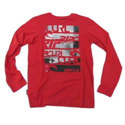 Boys On The Rock LS T-Shirt - Crimson