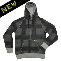 Brain Attack Zip Hoody - Light Grey