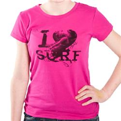 Girls Loving Surf T-Shirt - Very Berry