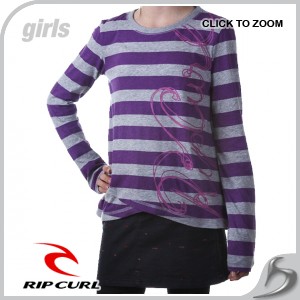 Girls T-Shirts - Rip Curl Big Stripes