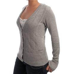 Ladies Live the Search Cardi -Pewter Grey