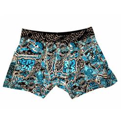 Tonal Stickers Boxer Shorts - Bluebird