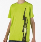 Junior Lightening T-Shirt Lime Green