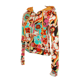 Ripcurl Ladies Ripcurl Bahia Brinted Hoody. Orange Peel