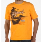 Mens Sand Dollar Beach T-Shirt Blazing Orange