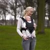 Front Baby Carrier: - Black and Grey Dot