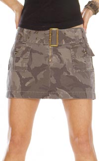 River Island camouflage mini skirt