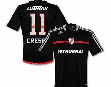 River Plate Adidas 2010-11 River Plate Adidas Away Shirt (Crespo 11)