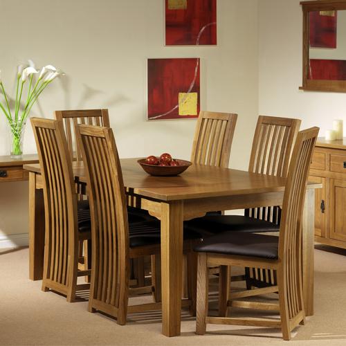Riverwell Oak Dining Set (5 Table 4 Chairs)