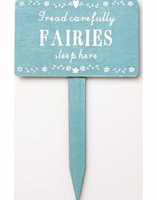 Fairies Sleep Here Wooden Garden Sign By RJB Stone (Sass Belle)