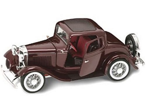 Diecast Model Ford 3-Window Coupe (1932) in Burgundy