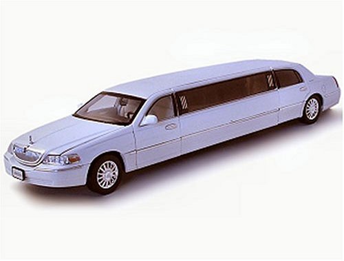 Road Signature Diecast Model Lincoln Limousine (Stretch Limo) 2003 in White