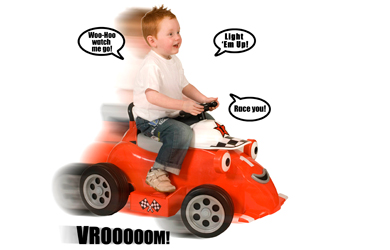 the Racing Car - Battery Operated Ride-On