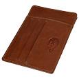 Card and ID Brown Leather Holder