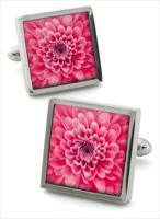 Robert Charles Chrysanthemum Pink Cufflinks by