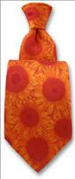 Orange Sunflower Tie by