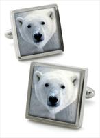 Robert Charles Polar Bear Cufflinks by
