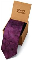 Robert Charles Purple Leaf Tie by