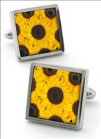 Robert Charles Sunflower Cufflinks by