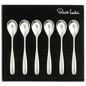 Robert Welch Stanton Espresso Spoons, Stainless Steel, Set of 6