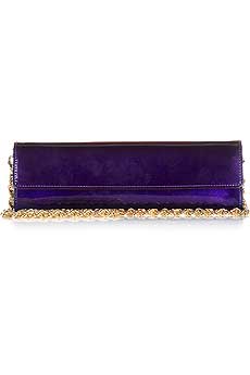 Patent leather long clutch
