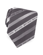 Signature Stripe Woven Silk Tie