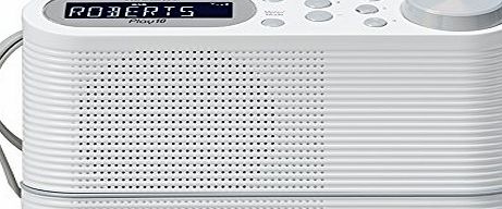 Roberts Radio Play10 DAB/DAB /FM Digital Radio with Simple Presets - White
