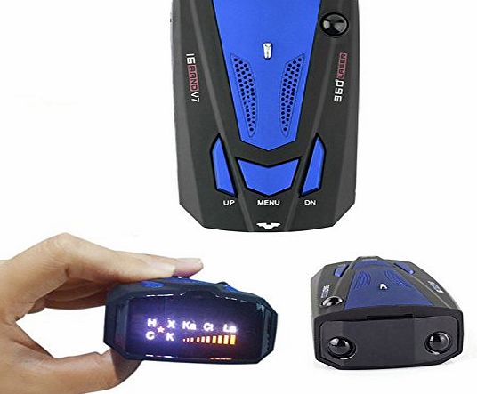 RobinsonFc LOBZON V7 Car Radar Speed Detector Vehicle-mounted Radar Electronic Dog Radar Detector (Blue)