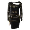 Laced In Chain Dress (Black)