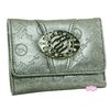 RocaWear Woman RocaWear Women`s Embossed Tri-Fold Wallet (Silver)