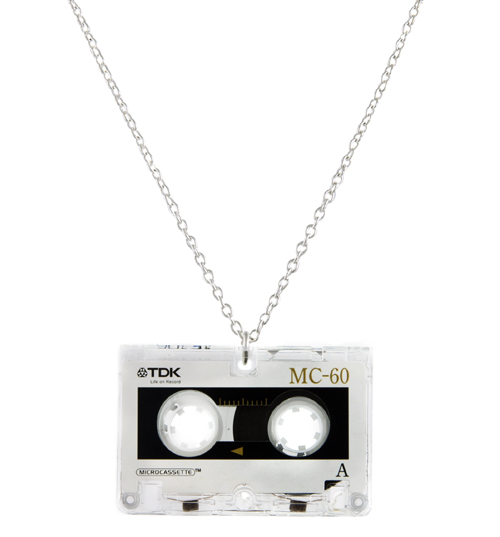 Retro Mix Tape Cassette Necklace from Rock N Retro
