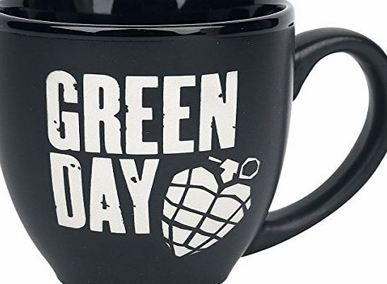 Rock Off Green Day Grenade Logo Mug matt black