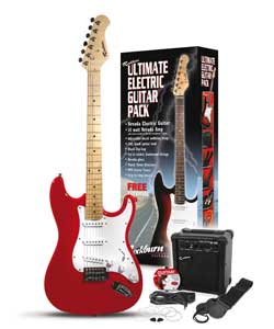 Rockburn Electric Guitar Pack - Red