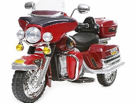 Rocket Cruiser Police Deluxe Ride On 12v Electric Motorbike - 4 Colours (Red)