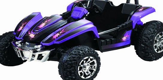 Rocket Dirt Racer - 12v Ride On Electric Kids Ride on 2 Seater Quad Car Jeep (Purple)