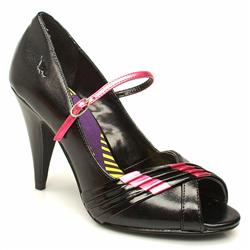 Rocket Dog Female Okino Manmade Upper Evening in Black and Pink, Gold