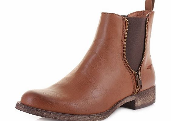 Rocket Dog Womens Rocket Dog Camilla Brown Pull On Chelsea Ankle Boots SIZE 6