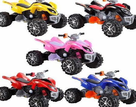 Rocket Raptor Extreme Kids Electric Ride on Quad Bike - 12v - Pink (UNIQUE