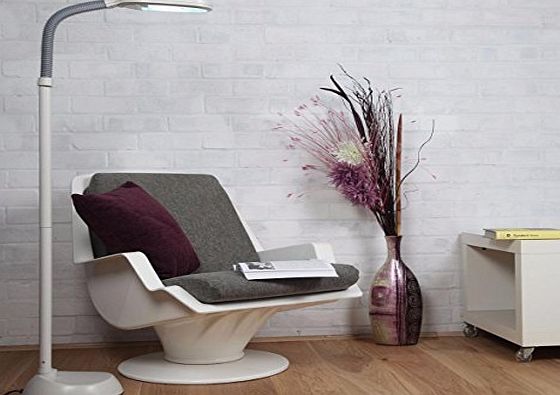 Rockline Natural Daylight 27W Floor Standing Lamp High Vision Reading Hobby SAD Light Grey