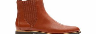 Alanda Gore camel leather Chelsea boots
