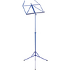 Music stand with stand bag shoulderbelt, dark blue surface