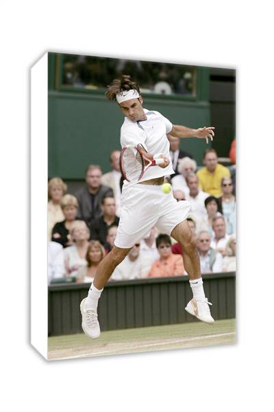 Roger Federer in action and#8211; Canvas collection