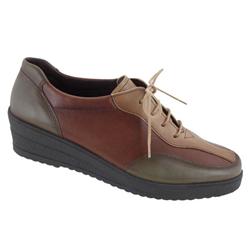 Female 1094 Leather Upper Leather Lining Casual Shoes in Earth, Multi