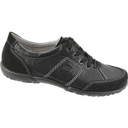 Female 1152 Leather Upper Leather Lining Casual Shoes in Black