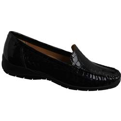 Female 5774 Leather Upper Leather Lining Casual Shoes in Black Patent, Red