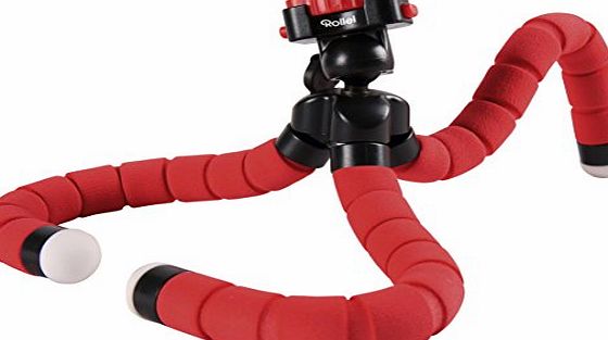 Rollei Monkey Pod Flexible Mini Tripod for DSLR, DSC, Camcorder - Red