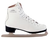 Roller Derby Lake Placid Leather Lined Figure Ice Skates - White - UK3