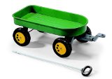 Rolly Green 4 Wheel Trailer with Metal Pull Handle